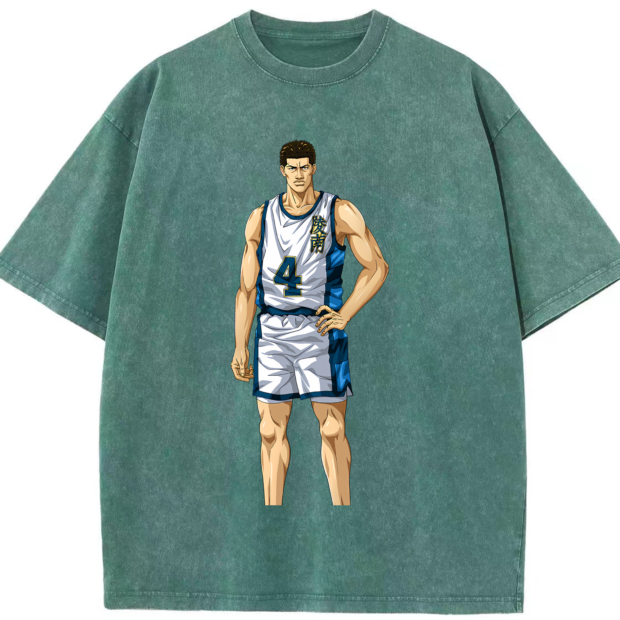 （画像用） SLAM DUNK／スラムダンク 綿100% ヴィンテージ風 半袖Tシャツ（フロントプリント）